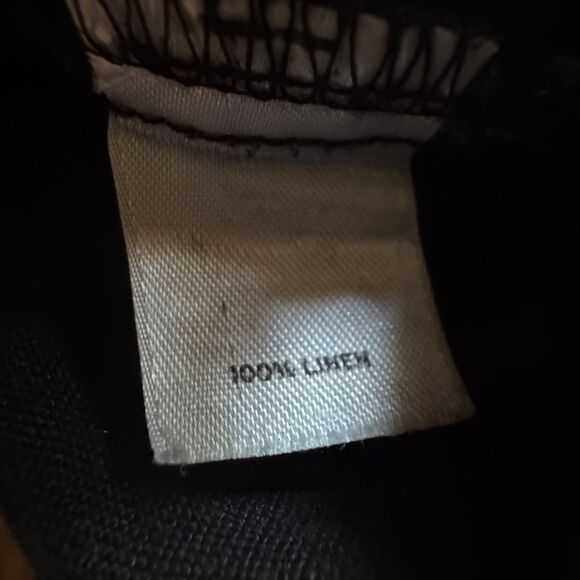 Caslon Black Linen Jacket 100% Linen 3/4 Sleeve Button Womens Plus Size 18W - Picture 13 of 13